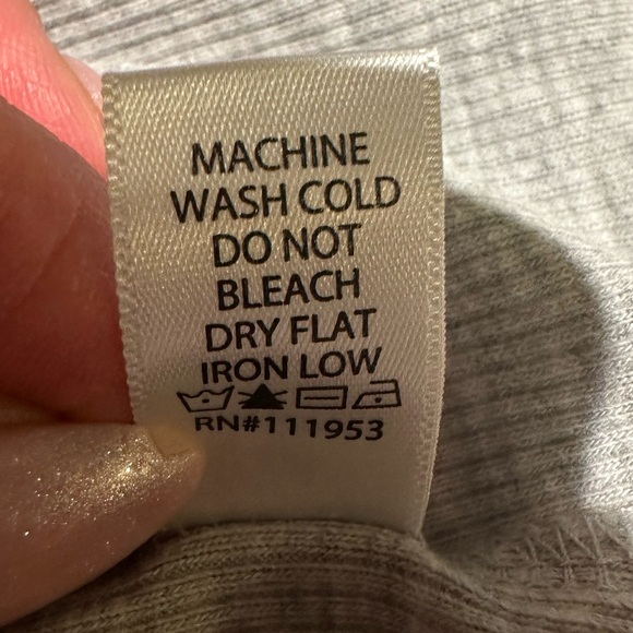 Active basic tank top sleeveless decorative button front activewear casual grey - Picture 6 of 6